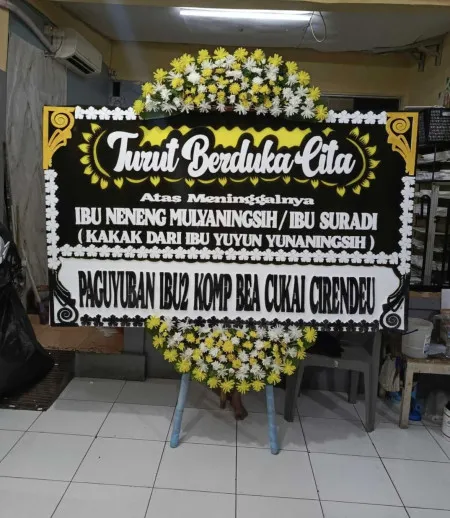 Papan Bunga Duka Pondok Gede